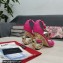 Dolce & Gabbana Heel 9.5cm Nappa leather sandals with baroque DG logo Fuchsia 2022