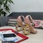 Dolce & Gabbana Heel 9.5cm Nappa leather sandals with baroque DG logo Nude Pink 2022