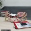 Dolce & Gabbana Heel 9.5cm Nappa leather sandals with baroque DG logo Nude Pink 2022