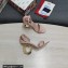 Dolce & Gabbana Heel 9.5cm Nappa leather sandals with baroque DG logo Nude Pink 2022