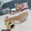 Dolce & Gabbana Heel 9.5cm Nappa leather sandals with baroque DG logo Nude Pink 2022