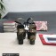 Dolce & Gabbana Heel 15cm platform 5cm Camouflage Patchwork denim sandals Green 2022