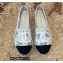 Chanel Printed Denim and Grosgrain Espadrilles G39028 Gray 2022