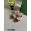 Gucci Platform 10cm Leather Espadrilles sandal Brown with Double G 2022