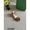 Gucci Platform 10cm Leather Espadrilles sandal Brown with Double G 2022