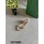 Gucci Platform 10cm Leather Espadrilles sandal Metallic Gold with Double G 2022