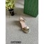 Gucci Platform 10cm Leather Espadrilles sandal Metallic Gold with Double G 2022