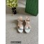 Gucci Platform 10cm Leather Espadrilles sandal White with Double G 2022