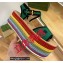 Gucci Striped multicolor woven Platform 7cm Espadrilles sandals Green 2022