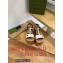 Gucci Striped multicolor woven Platform 7cm Espadrilles sandals White 2022