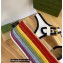 Gucci Striped multicolor woven Platform 7cm Espadrilles sandals White 2022