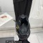 Versace Heel 15cm Platform 5.5cm Leather Pointy Pumps Black 2022