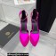 Versace Heel 15cm Platform 5.5cm Medusa Aevitas Satin Pointy Pumps Fuchsia 2022