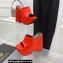 Versace Heel 16cm Platform 6.5cm Triplatform Mules Leather Red 2022