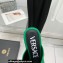 Versace Heel 16cm Platform 6.5cm Triplatform Mules Leather Green 2022