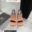 Versace Heel 16cm Platform 6.5cm Triplatform Mules Satin Nude Pink 2022