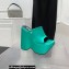 Versace Heel 16cm Platform 6.5cm Triplatform Mules Satin Green 2022