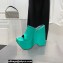 Versace Heel 16cm Platform 6.5cm Triplatform Mules Satin Green 2022