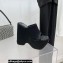 Versace Heel 16cm Platform 6.5cm Triplatform Mules Satin Black 2022
