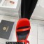 Versace Heel 16cm Platform 6.5cm Triplatform Satin Sandals Red 2022
