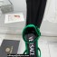 Versace Heel 16cm Platform 6.5cm Triplatform Satin Sandals Green 2022