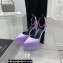 Versace Heel 15cm Platform 5.5cm Medusa Aevitas Satin Pointy Pumps Lilac 2022