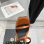 Versace Heel 16cm Platform 6.5cm Triplatform Satin Sandals Brown 2022