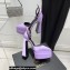 Versace Heel 15cm Platform 5.5cm Medusa Aevitas Satin Pointy Pumps Lilac 2022
