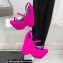 Versace Heel 16cm Platform 6.5cm Triplatform Satin Sandals Fuchsia 2022