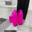 Versace Heel 16cm Platform 6.5cm Triplatform Satin Sandals Fuchsia 2022
