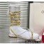 Valentino Rockstud No Limit Nappa Flat Sandals Silver 2022