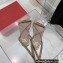 Valentino Rockstud No Limit Nappa Flat Sandals Nude 2022