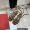 Valentino Rockstud No Limit Nappa Flat Sandals Brown 2022