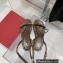 Valentino Rockstud No Limit Nappa Flat Sandals Brown 2022