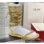 Valentino Rockstud No Limit Nappa Flat Thong Sandals Gold 2022