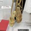 Valentino Rockstud No Limit Nappa Flat Thong Sandals Gold 2022
