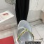 Valentino Rockstud No Limit Nappa Flat Thong Ankle Sandals Silver 2022
