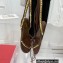 Valentino Rockstud No Limit Nappa Flat Thong Ankle Sandals Brown 2022