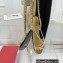 Valentino Rockstud No Limit Nappa Flat Ankle Sandals Gold 2022