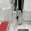 Valentino Rockstud No Limit Nappa Flat Ankle Sandals Silver 2022