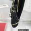 Valentino Rockstud No Limit Nappa Flat Ankle Sandals Black 2022