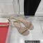 Valentino Rockstud No Limit Nappa Flat Ankle Sandals Nude 2022