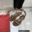 Valentino Rockstud No Limit Nappa Flat Ankle Sandals Brown 2022