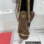 Valentino Rockstud No Limit Nappa Flat Ankle Sandals Brown 2022