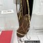 Valentino Rockstud No Limit Nappa Flat Ankle Sandals Brown 2022