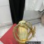 Valentino Heel 10cm Rockstud No Limit Nappa Sandals Gold 2022