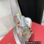 Valentino Heel 10cm Rockstud No Limit Nappa Sandals Silver 2022
