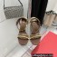 Valentino Heel 10cm Rockstud No Limit Nappa Sandals Brown 2022