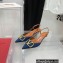 Valentino Heel 3.5cm Vlogo Denim Slingback Pumps 2022