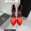 Versace Heel 15cm Platform 5.5cm Medusa Aevitas Satin Pointy Pumps Red 2022
